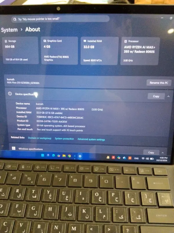 Asus ROG Flow Z13|رایانه همراه|تهران, تهرانپارس جنوبی|دیوار