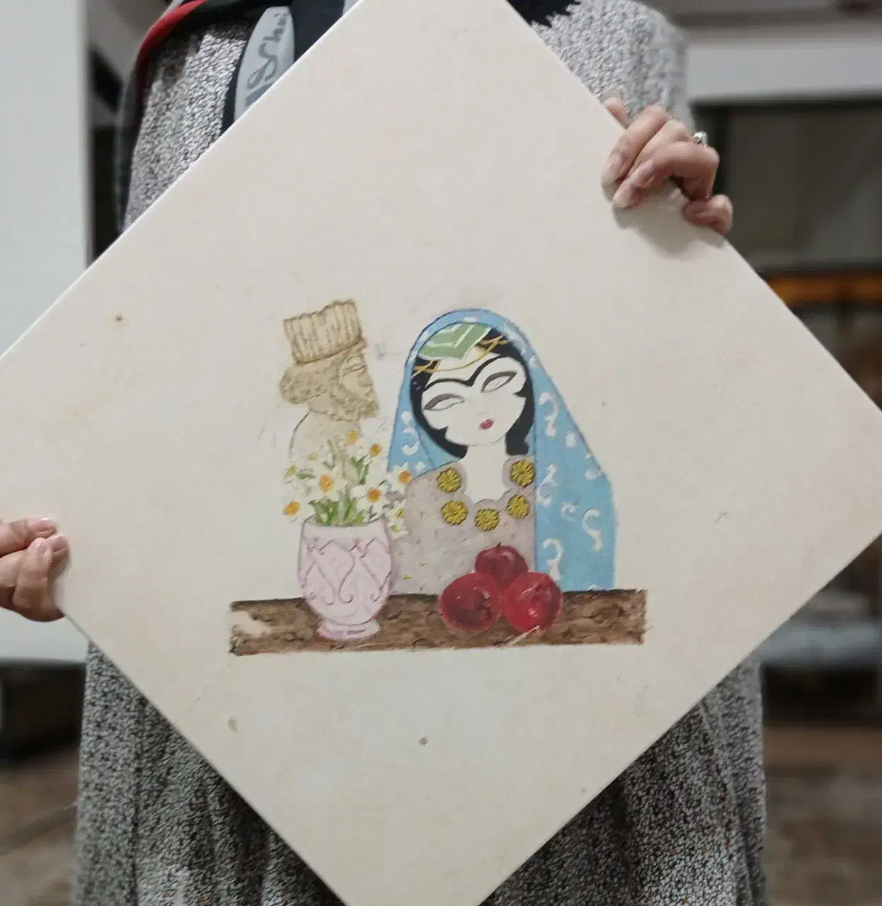 تابلو نقاشی،هدیه روز مادر|تابلو، نقاشی، عکس|کاشان, درب اصفهان|دیوار