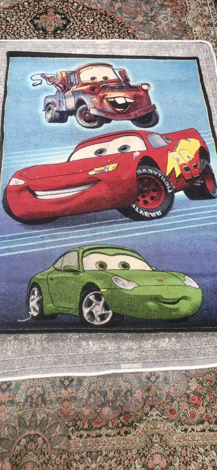 فرش کودک طرح ماشین|فرش|همدان, |دیوار