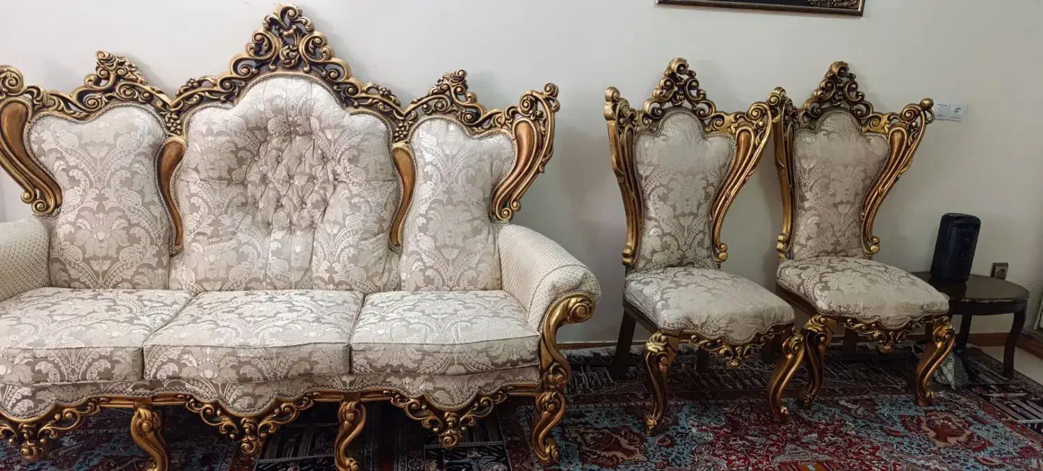 مبلمان سلطنتی در حد نو|مبلمان خانگی و میز عسلی|بروجرد, |دیوار