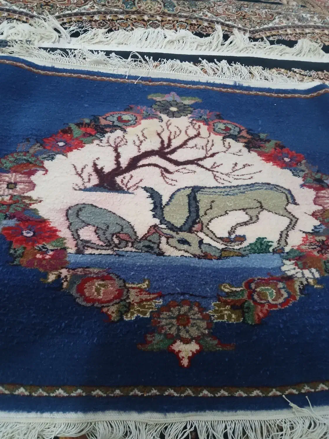 تابلو فرش جنگلی|تابلو فرش|کوهدشت, |دیوار