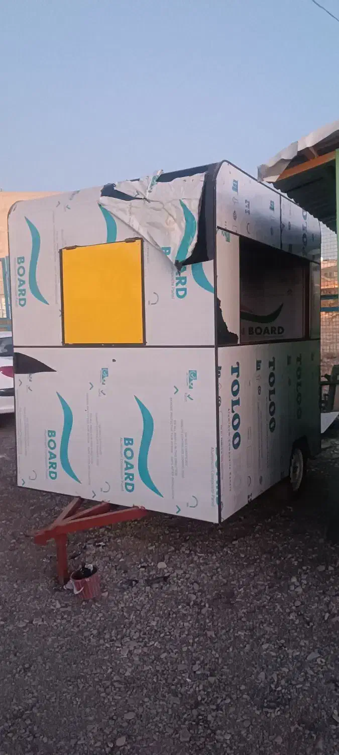 فست فود سیار (فود تراک) کانکس|فروشگاه و مغازه|فردیس, نیروگاه برق|دیوار