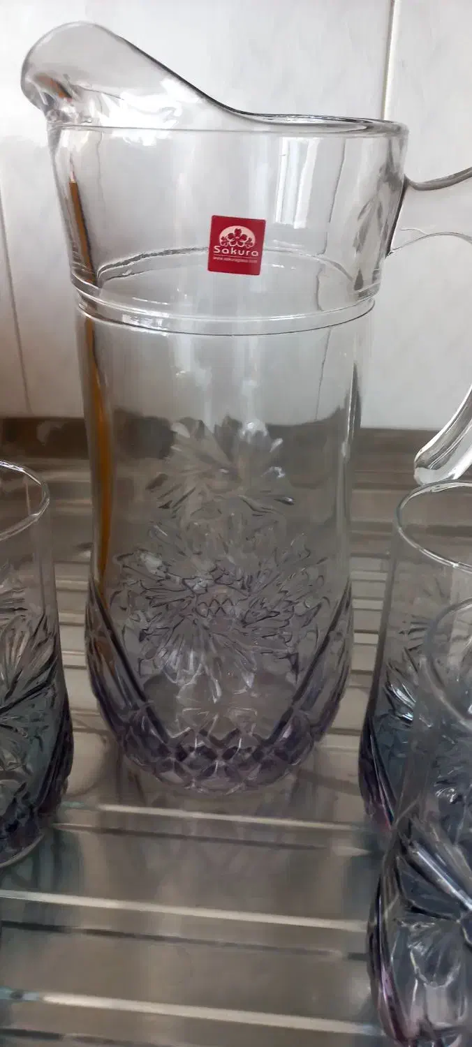 پارچ لیوان نو|ظروف سرو و پذیرایی|قم, شهر قائم|دیوار