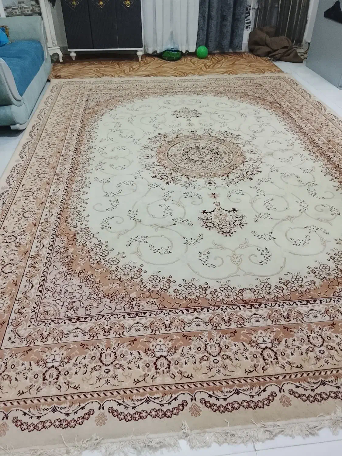 فرش گل برجسته تمام نخ|فرش|مشهد, سیسآباد|دیوار