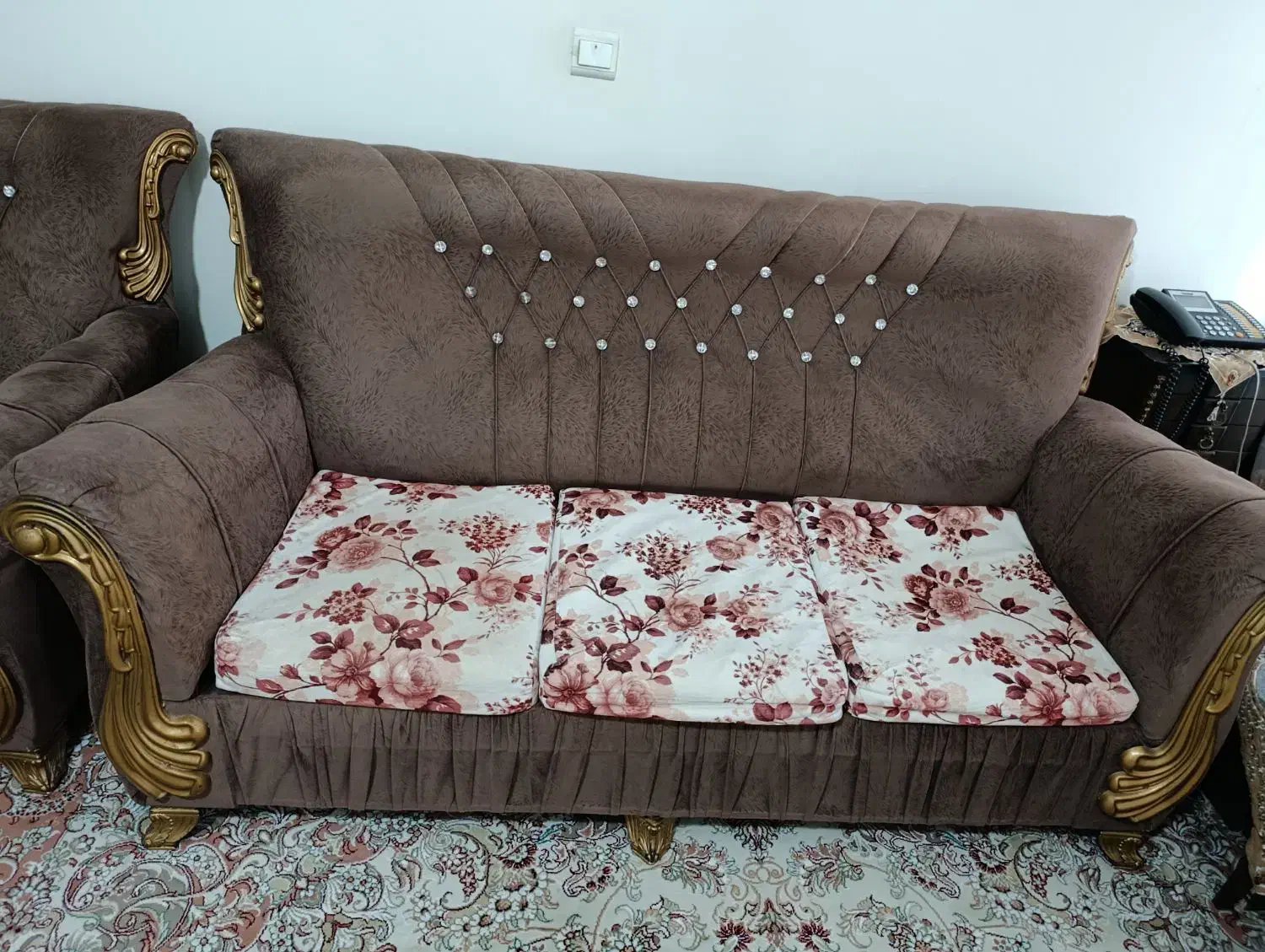 مبل ۷ نفره کار کرده|مبلمان خانگی و میز عسلی|کرمانشاه, |دیوار