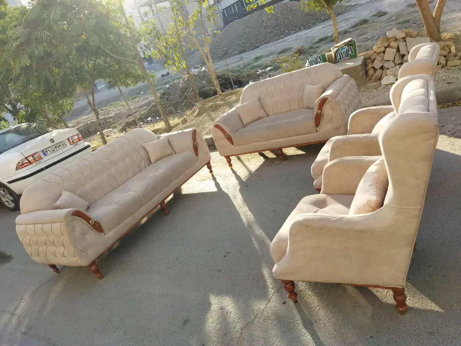 مبل راحتی پارچه مسکو|مبلمان خانگی و میز عسلی|هشتگرد, فاز ۱ مهستان|دیوار