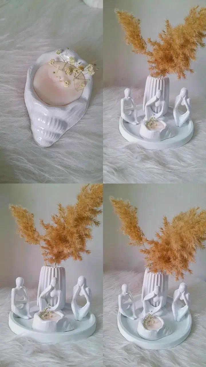 انواع اکسسوری دکوری گیفت شمع وسازه های دست ساز|مجسمه، تندیس، ماکت|ارومیه, |دیوار