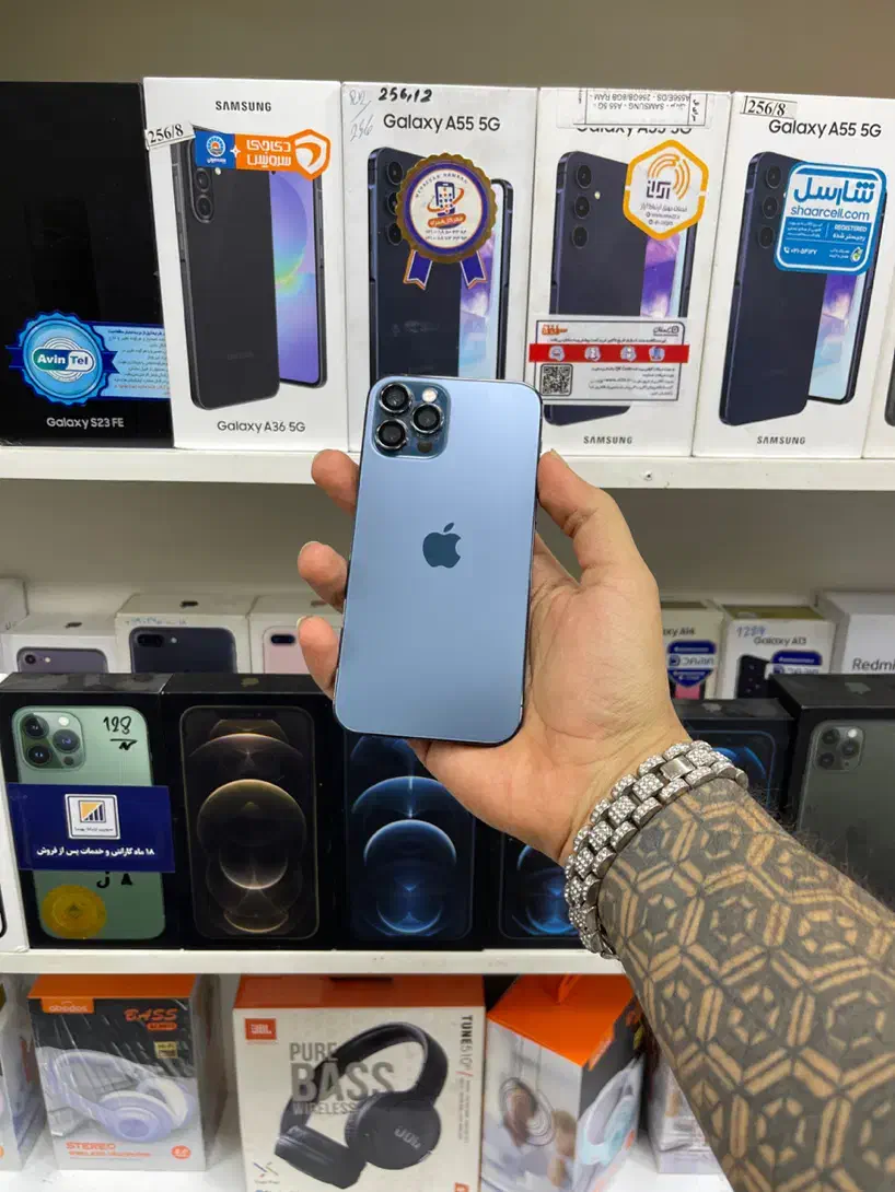 اپل iphone 12 pro حافظه ۱۲۸ باتری ۹۳ کاملا سالم|موبایل|قم, نیروگاه|دیوار