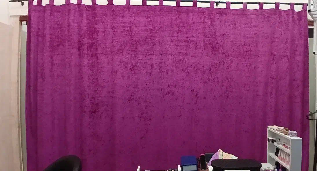 پرده مخمل ۴ متری و آینه|پرده، رانر، رومیزی|اسلامشهر, شهرک واوان|دیوار