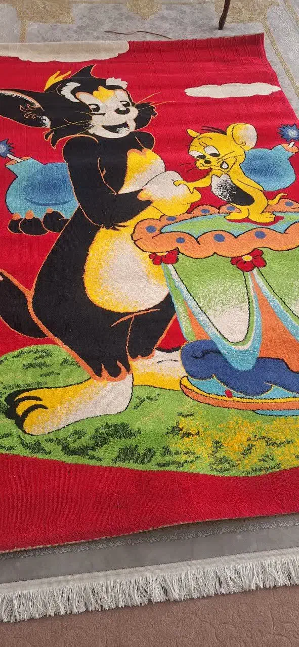 فرش ۲در۲ عکس تام و جری برای اتاق|فرش|اصفهان, کشاورزی|دیوار