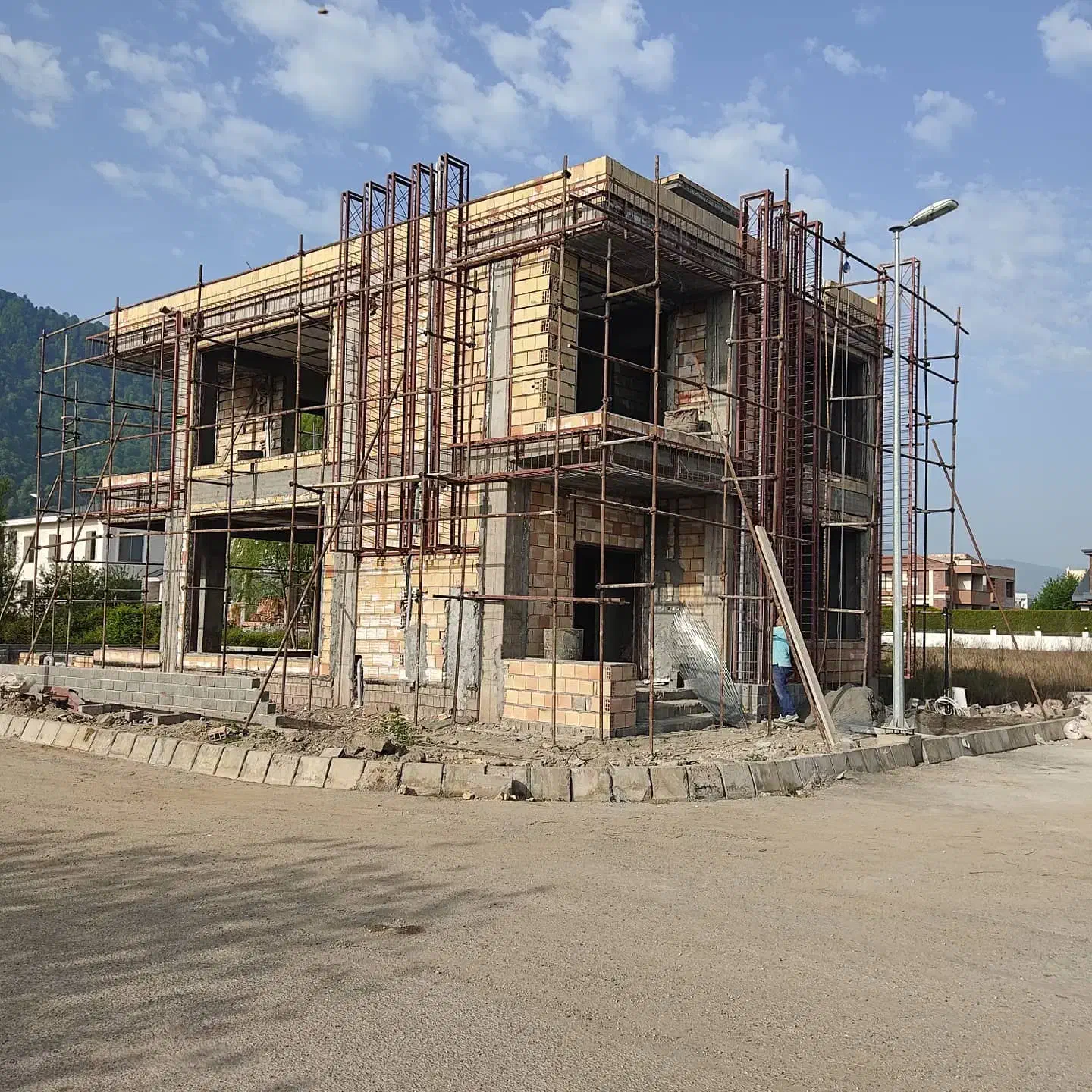 جوشکاری سربندی پله فلشینگ اسکلت نمادمپا نما باکس|خدمات پیشه و مهارت|چالوس, |دیوار