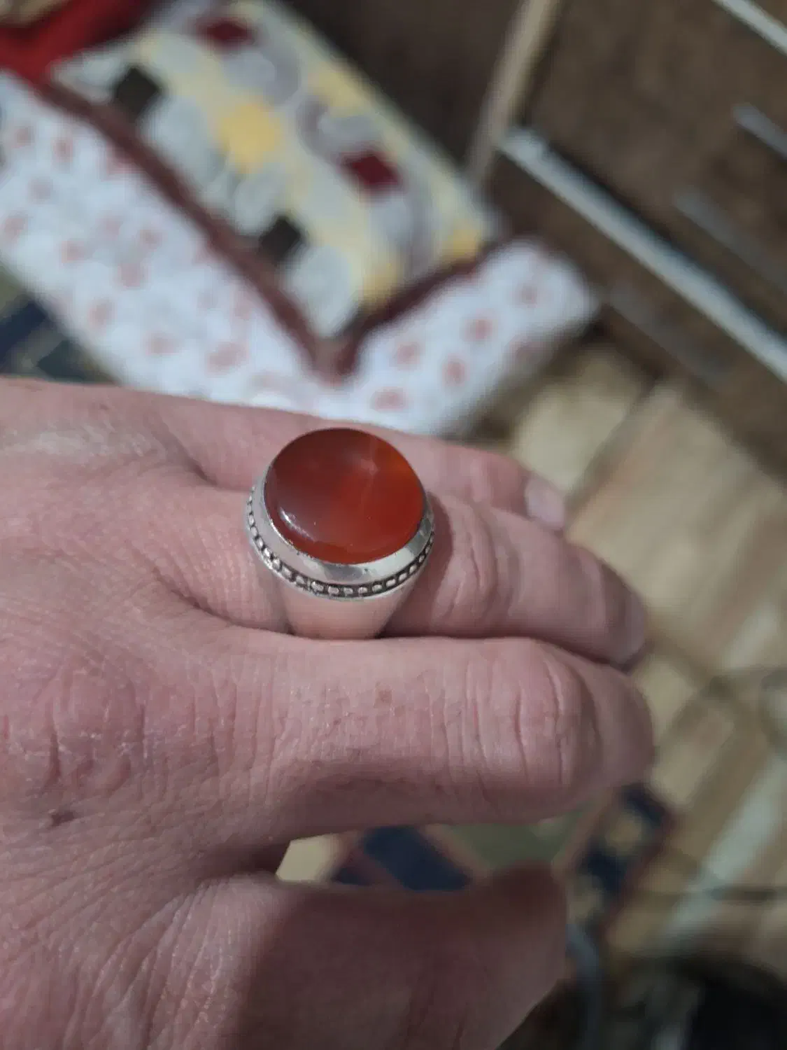 انگشتر رکاب پنبه قدیمی و کهنه|زیورآلات و اکسسوری|سرپل ذهاب, |دیوار