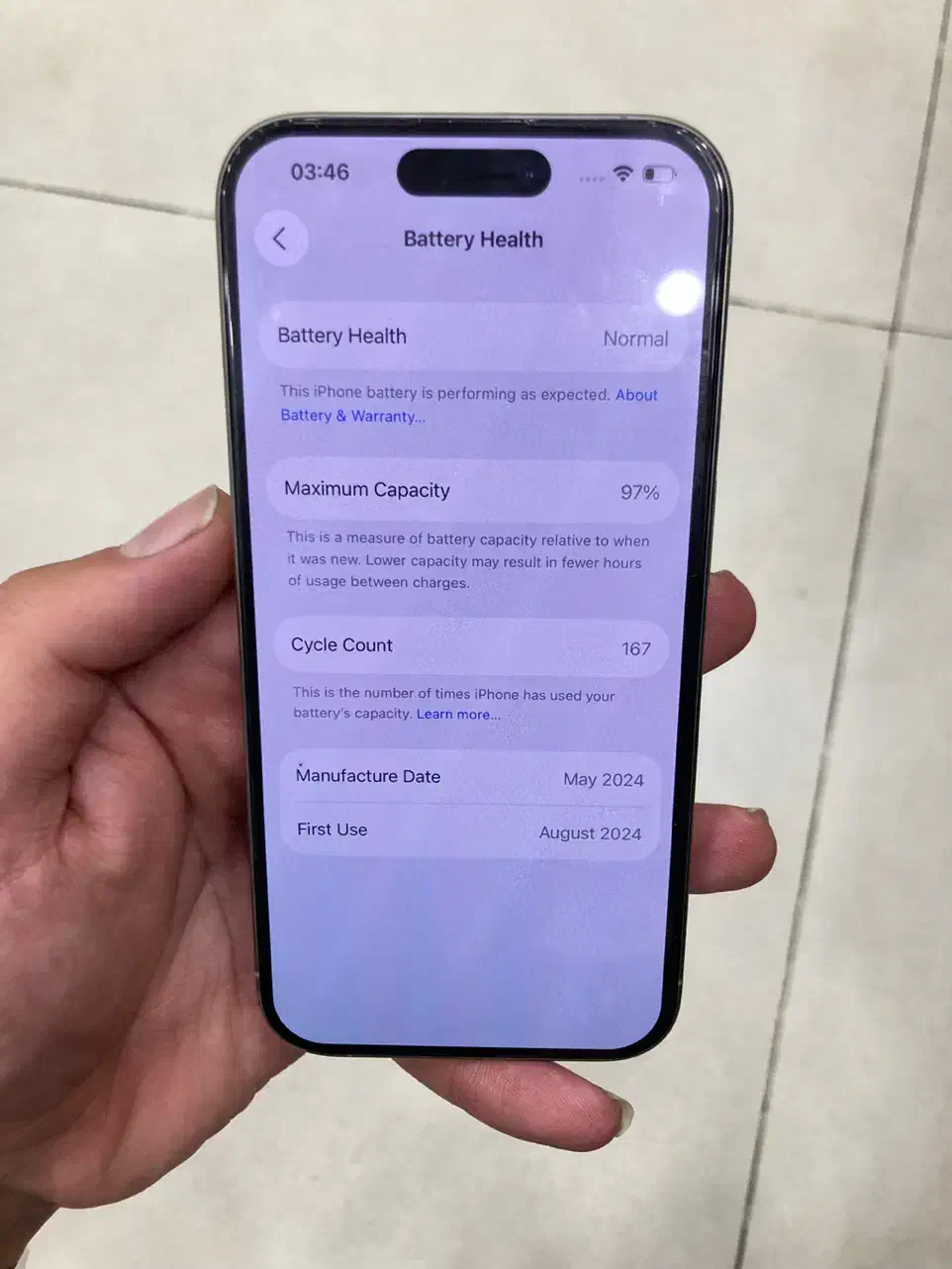 ۱۵ پرو ۱۲۸ گیگ نچرال ch|موبایل|تهران, نارمک|دیوار