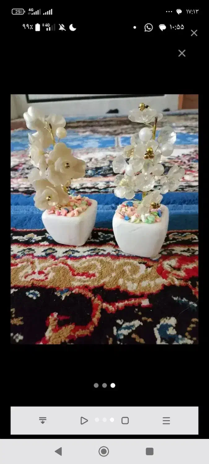 چهل گلدان باگل شیشه‌ای|گل مصنوعی|ایرانشهر, |دیوار