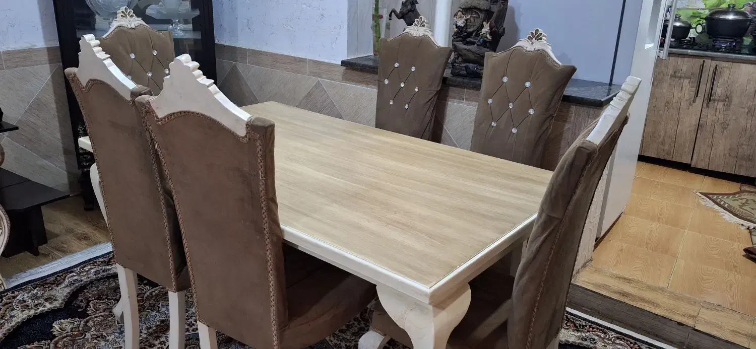 فروش فوری میز ناهارخوری ۶ نفره|میز و صندلی غذاخوری|کارون, |دیوار