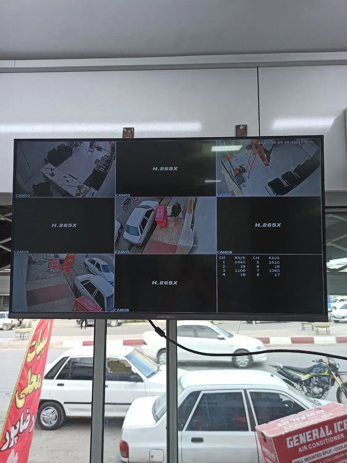 دوربین مداربسته|دوربین مداربسته|آشخانه, |دیوار