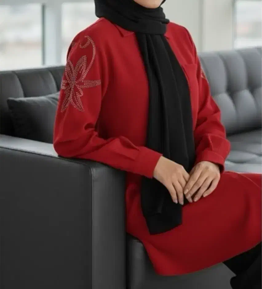 مانتو زنانه مخمل کبریتی نگین قد ۹۰ ارسال رایگان|لباس|خلیل آباد, |دیوار