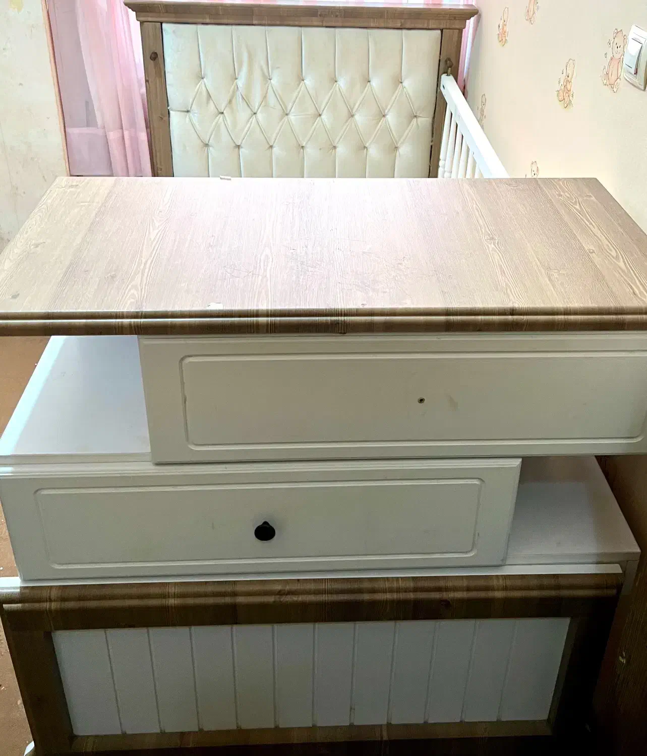 تخت و کمد کودک|تخت و سرویس خواب|رشت, پل تالشان|دیوار