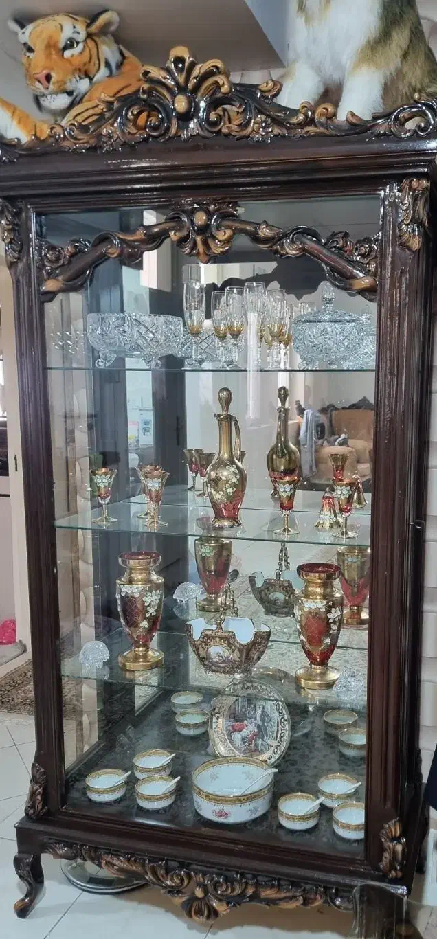 بوفه چوب راش|بوفه، ویترین، کنسول|محمدیه-قزوین, |دیوار