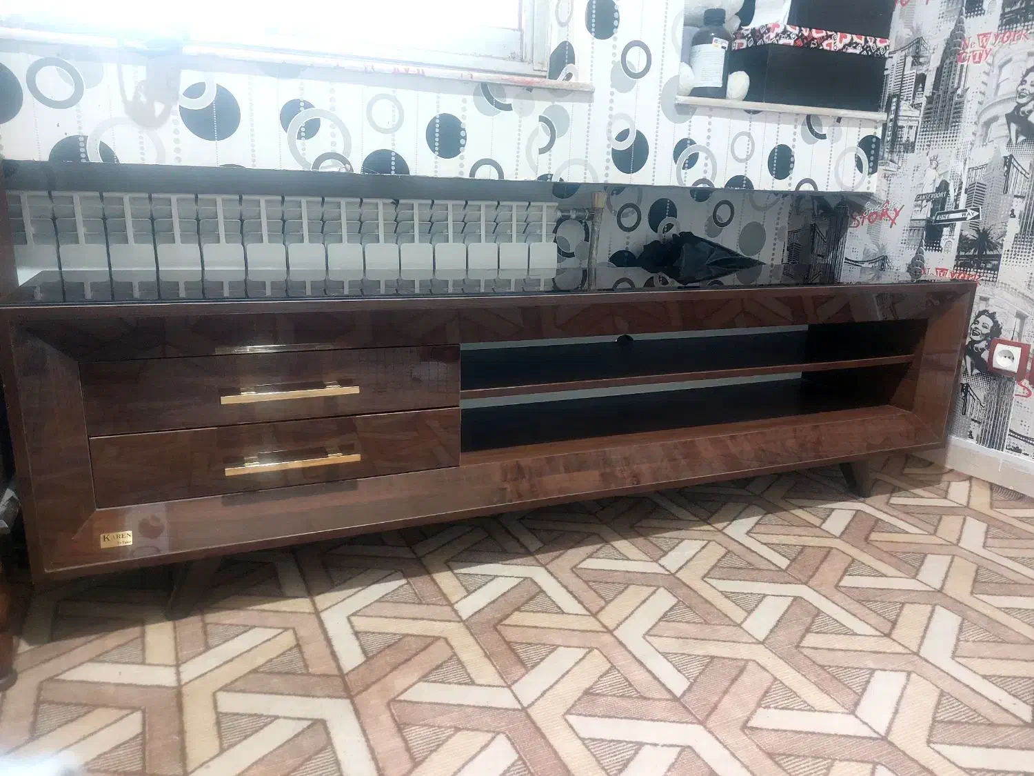 میز تی وی چوبی مدل کارن ضد خش ۶۰ اینچ نو|میز تلویزیون|مهاجران, |دیوار