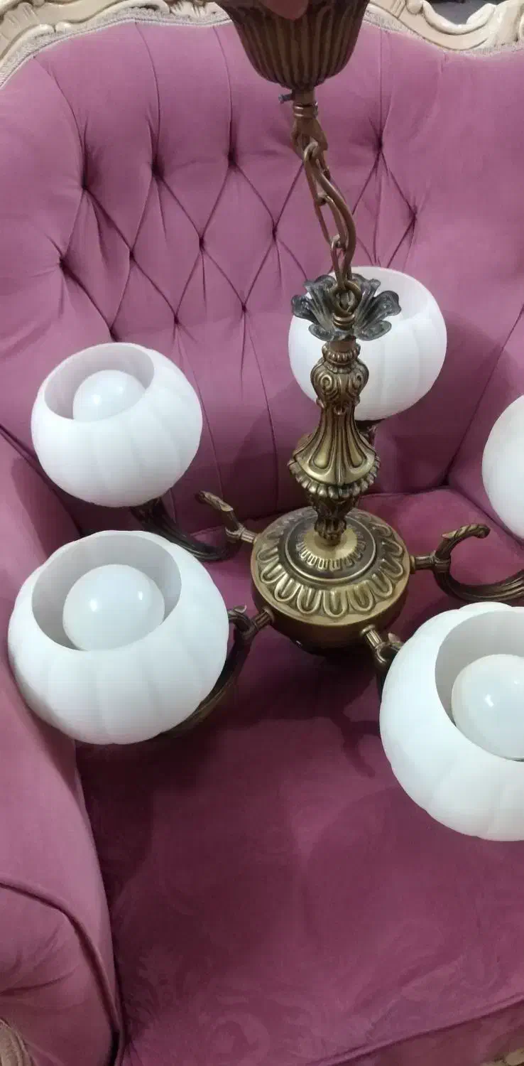 لوستر پنج شاخه|لوستر و چراغ آویز|قنوات, |دیوار