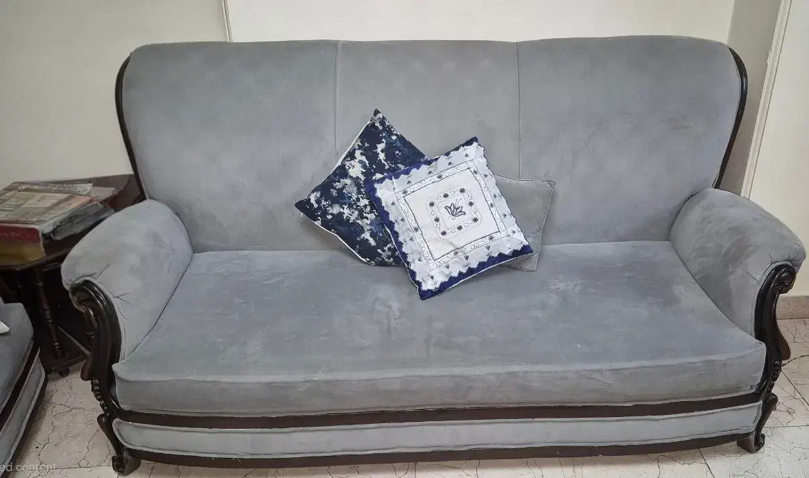 مبل هفت نفره در حد نو|مبلمان خانگی و میز عسلی|تهران, چوب تراش|دیوار