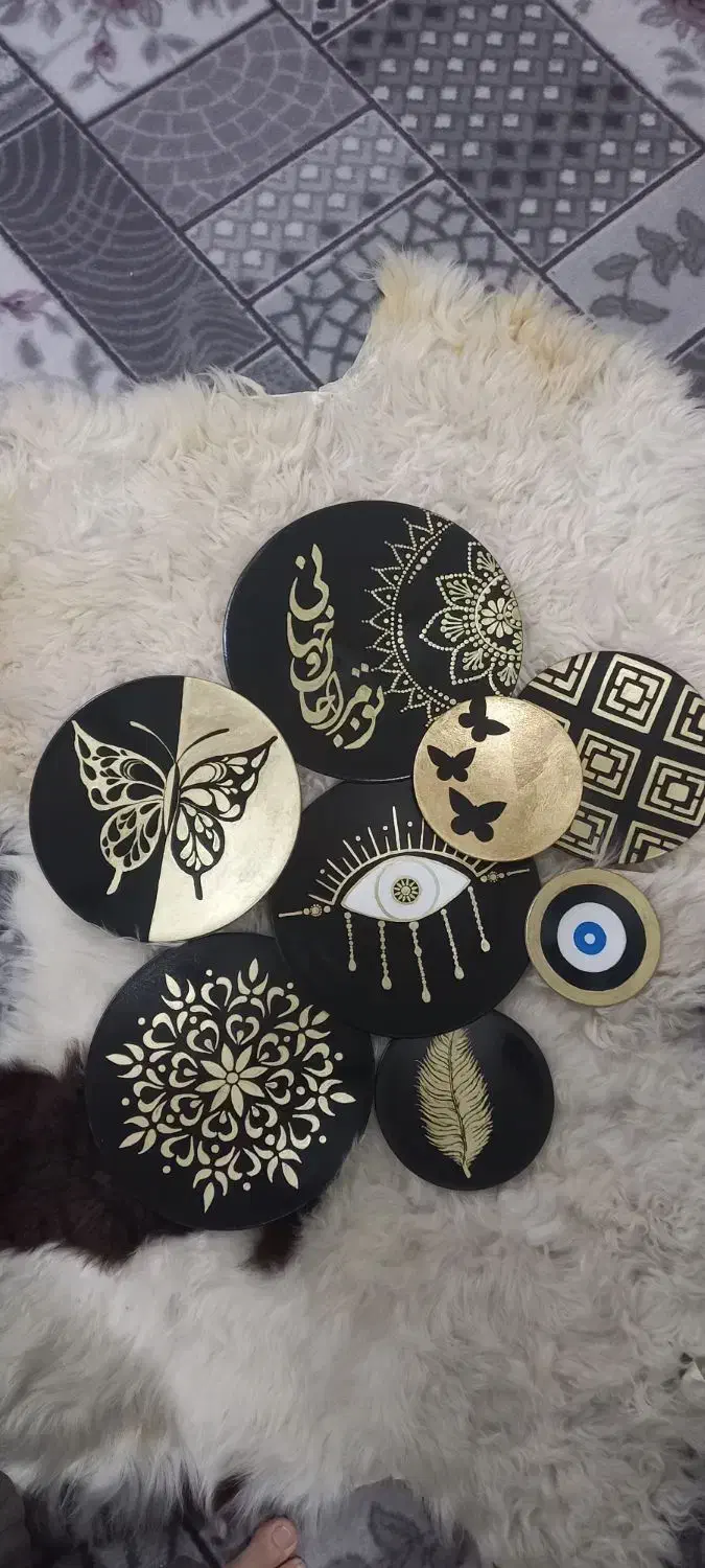 بشقاب سفالی|تابلو، نقاشی، عکس|مسجد سلیمان, |دیوار