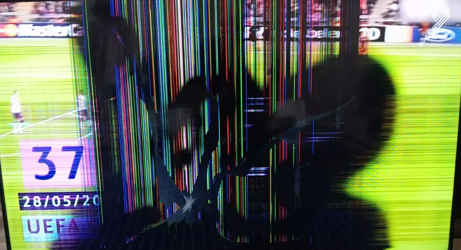 تلویزیون پنل شکسته|تلویزیون و پروژکتور|الوند, |دیوار