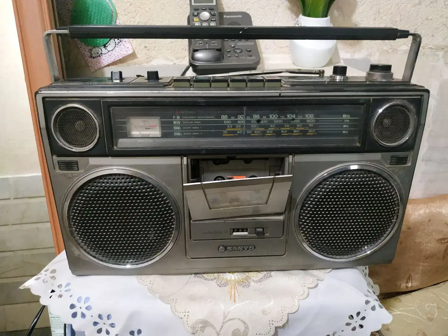 رادیو ضبط سانیو سنگین وزن اصل ژاپن|سیستم صوتی خانگی|قم, اسمعیل آباد|دیوار