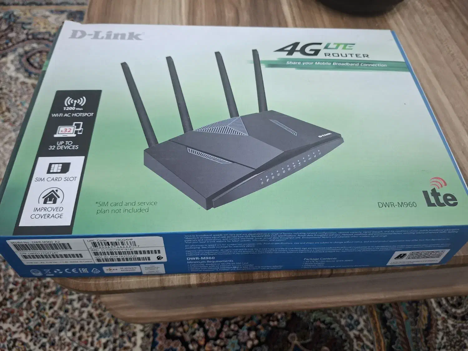 مودم سیم کارت خور ۳۲ کانال ،D-Link در حد|مودم و تجهیزات شبکه|کرمان, |دیوار