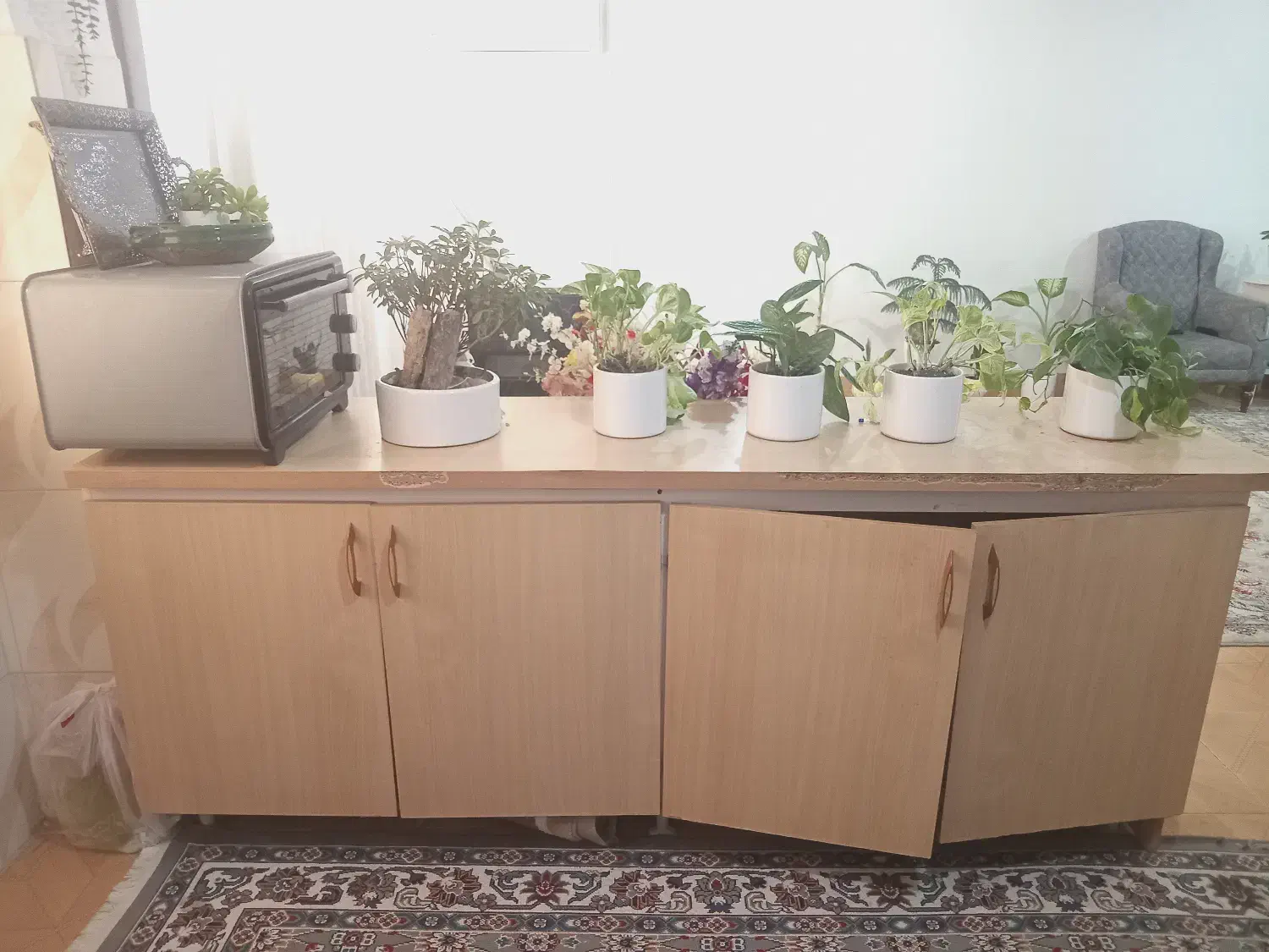 کابینت +گیلیم فرش|مصالح و تجهیزات ساختمان|صومعهسرا, |دیوار