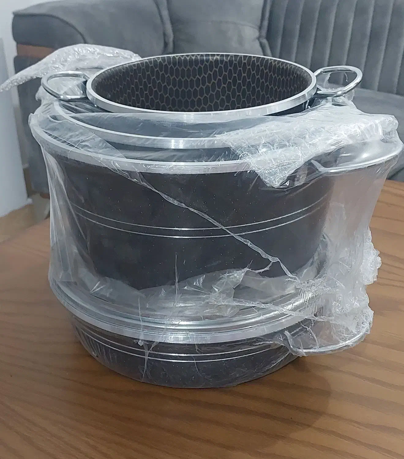 سرویس قابلمه طرح چدن  مشکی|ظروف پخت‌وپز|هادی شهر, |دیوار