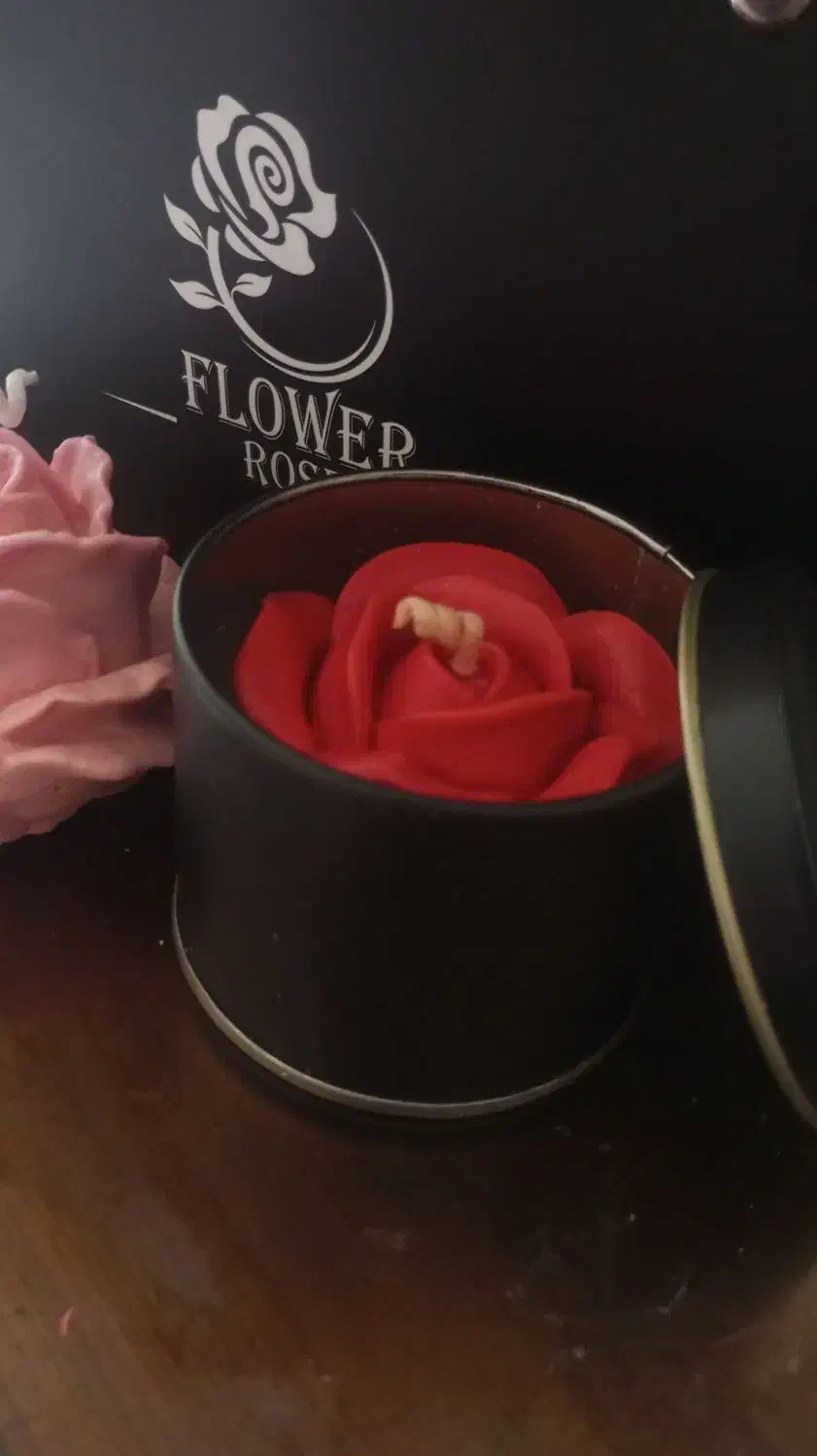 شمع معطر گل رز دست‌ساز|صنایع دستی و سایر لوازم تزئینی|بابلسر, |دیوار