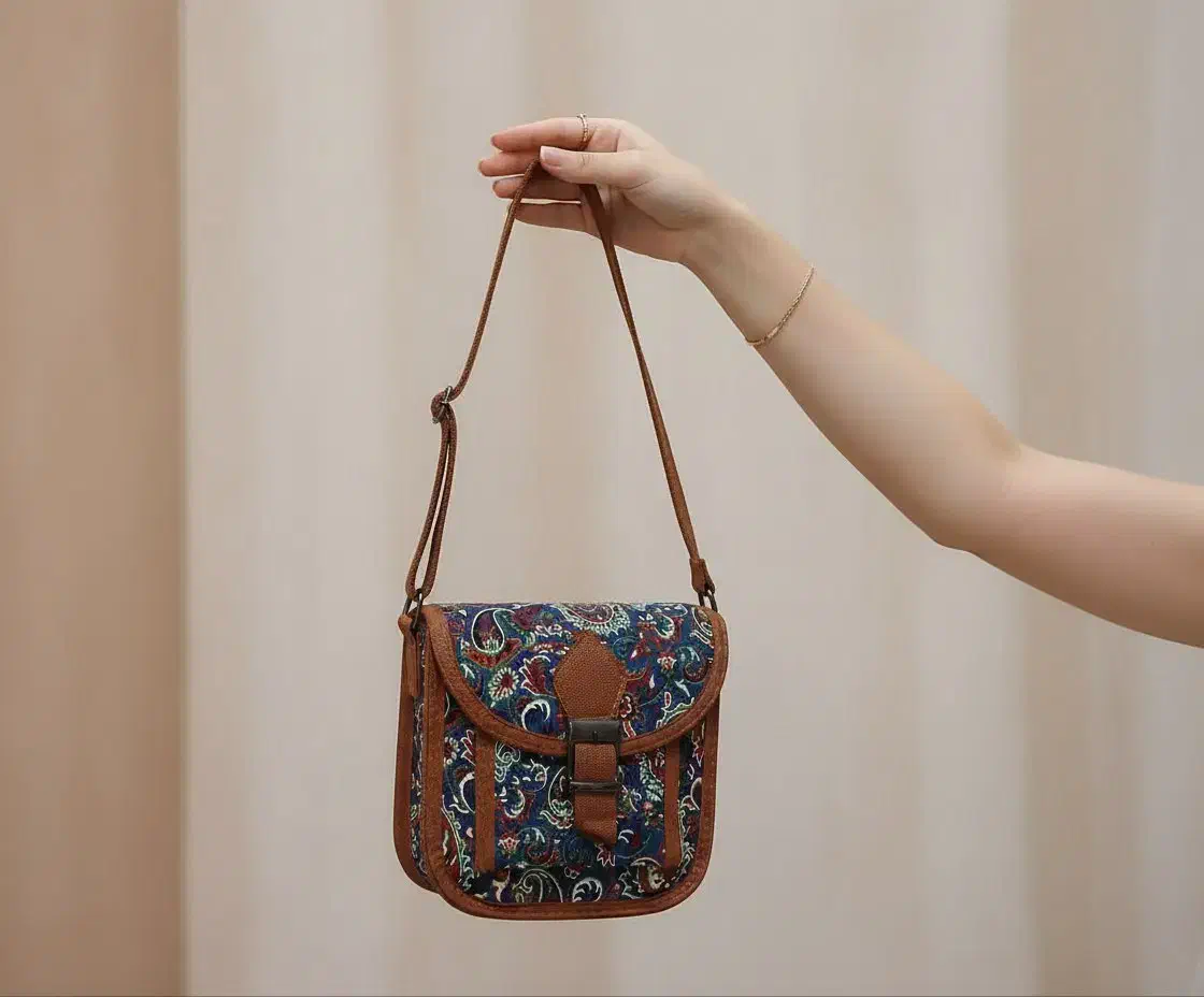 کیف دوشی ترمه یزدی|کیف، کفش، کمربند|تربت جام, شاد|دیوار