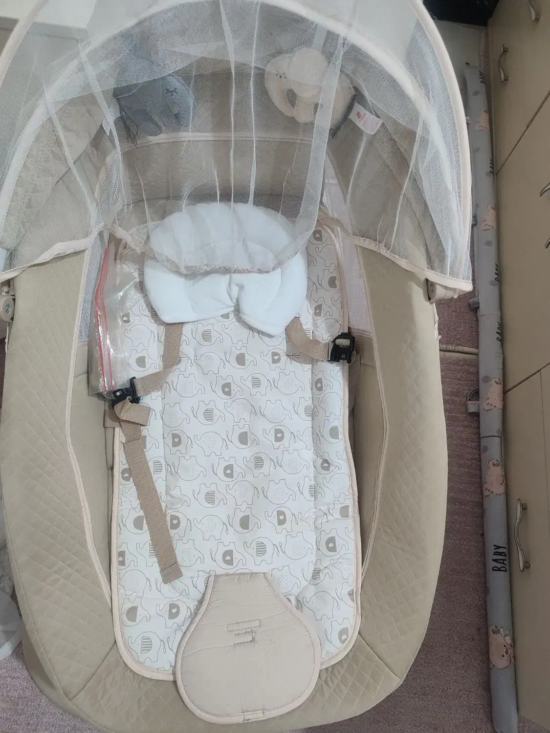 گهواره برقی ماستلا|اسباب و اثاث بچه|رباطکریم, رباطکریم|دیوار