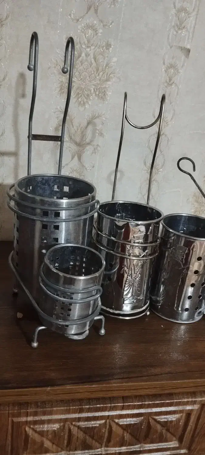 جای قاشقی استیل|آب‌چکان و نظم‌دهنده ظروف|قرچک, زیبا شهر|دیوار