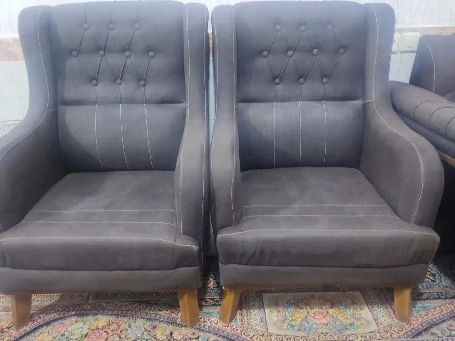 مبل قهوای سوخته|مبلمان خانگی و میز عسلی|جیرفت, |دیوار