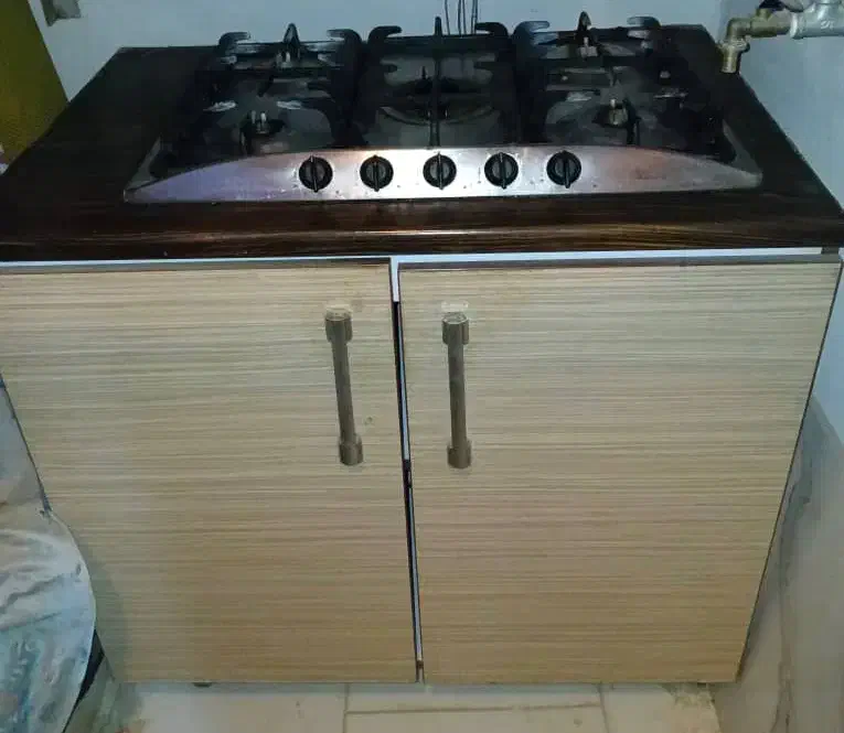 گاز ۵ شعله رومیزی با کابینت|اجاق گاز و لوازم برقی پختوپز|پردیس, فاز ۱۱|دیوار