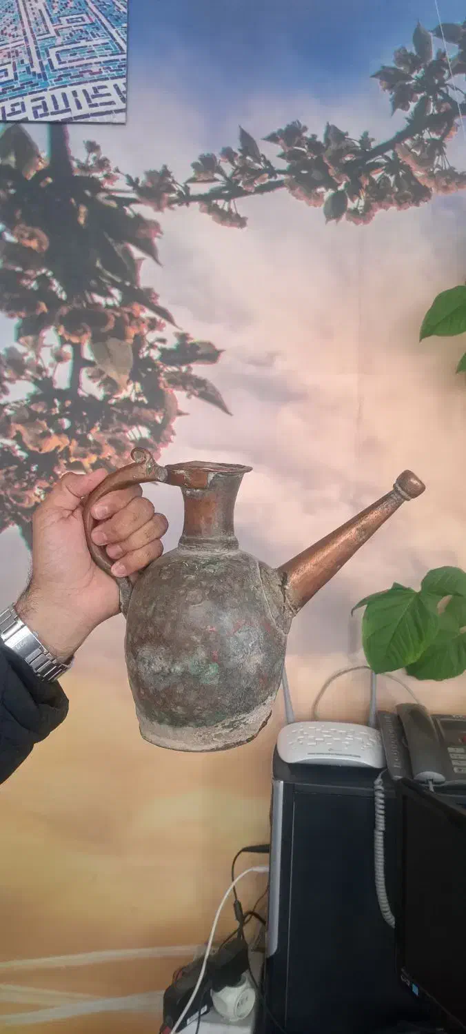 افتابه قاجاری خاص|کلکسیون اشیاء عتیقه|پیشوا, |دیوار