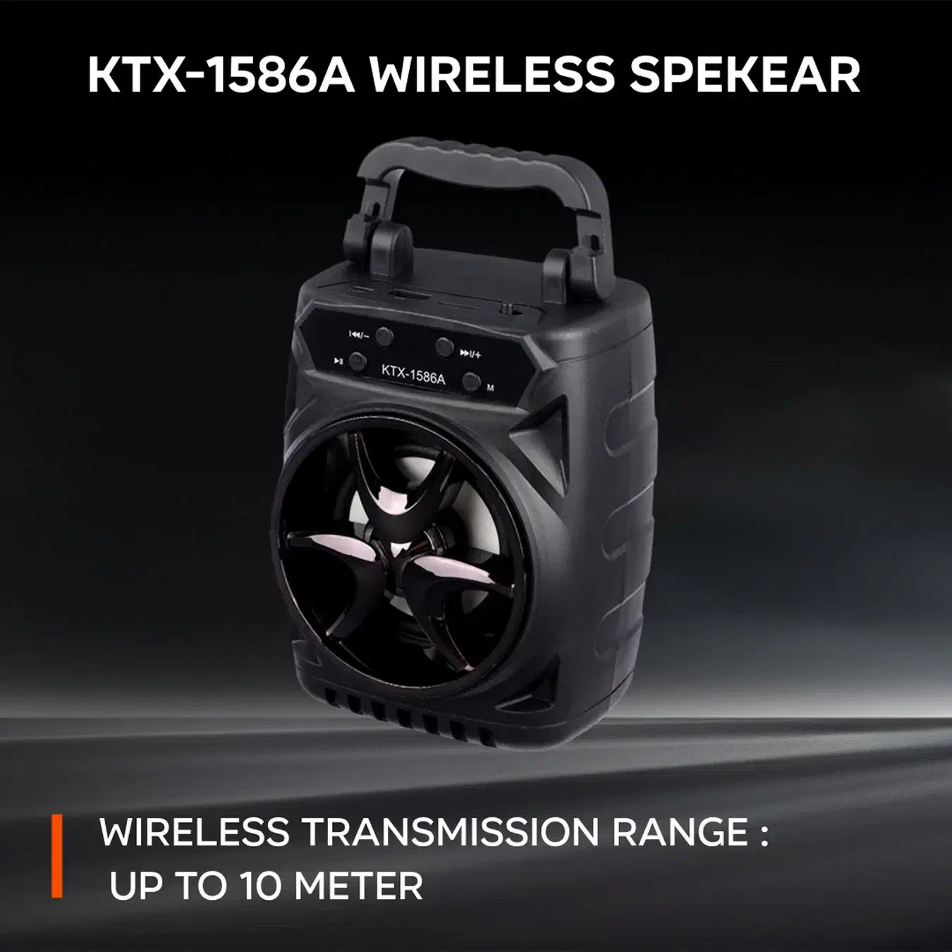 اسپیکر بلوتوثی مشکی kTX|پخش‌کننده همراه|گرگان, |دیوار