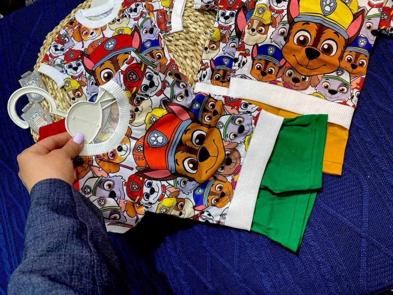 کارخانه عمده-ست پنبه اسپان پسر اویزی فول چاپ|کفش و لباس بچه|بندرعباس, |دیوار