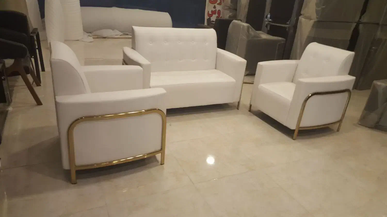 مبل انتظار اطلس با فوم سرد|دفتر کار|کرج, کارخانه قند|دیوار