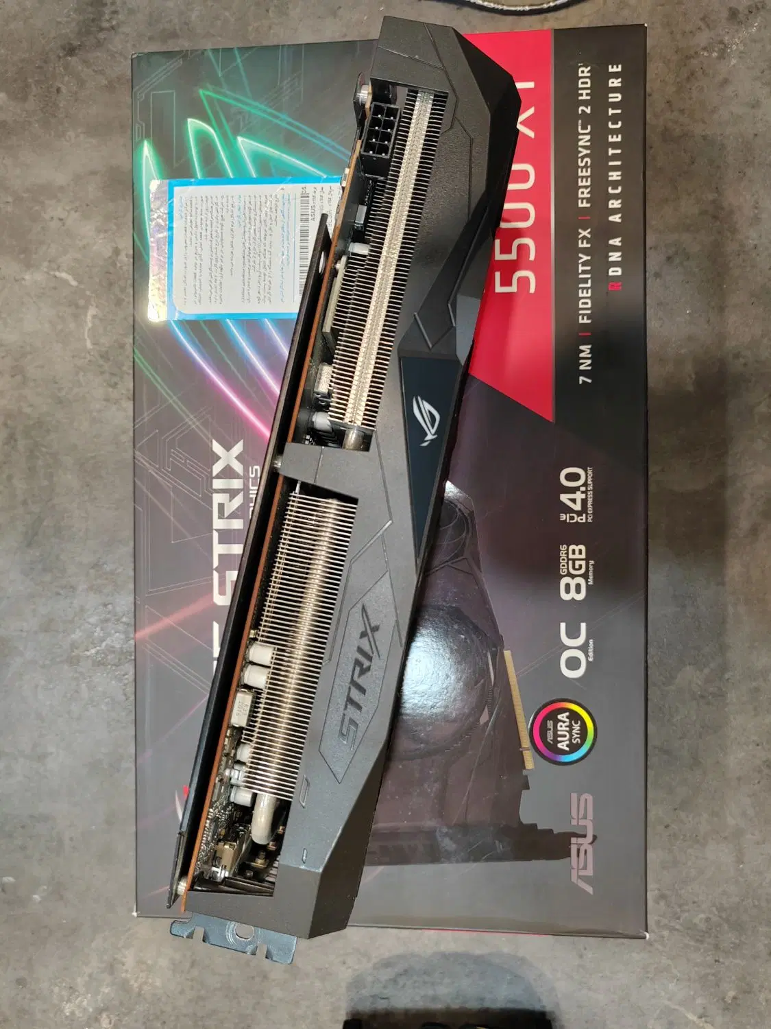 گرافیک RX 5500XT ایسوس سری ROG|قطعات و لوازم جانبی رایانه|مشهد, ارشاد|دیوار