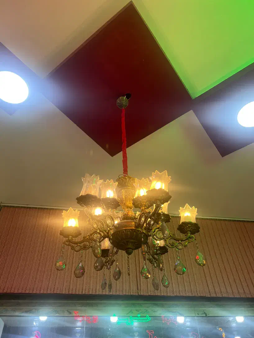 لوستر طرح برنز|لوستر و چراغ آویز|بندرعباس, |دیوار