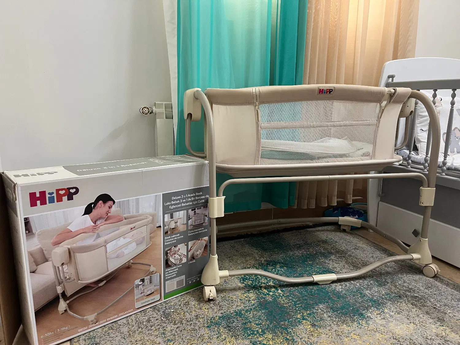 گهواره و تخت کنار مادر hipp|تخت و صندلی بچه|تهران, مخصوص|دیوار