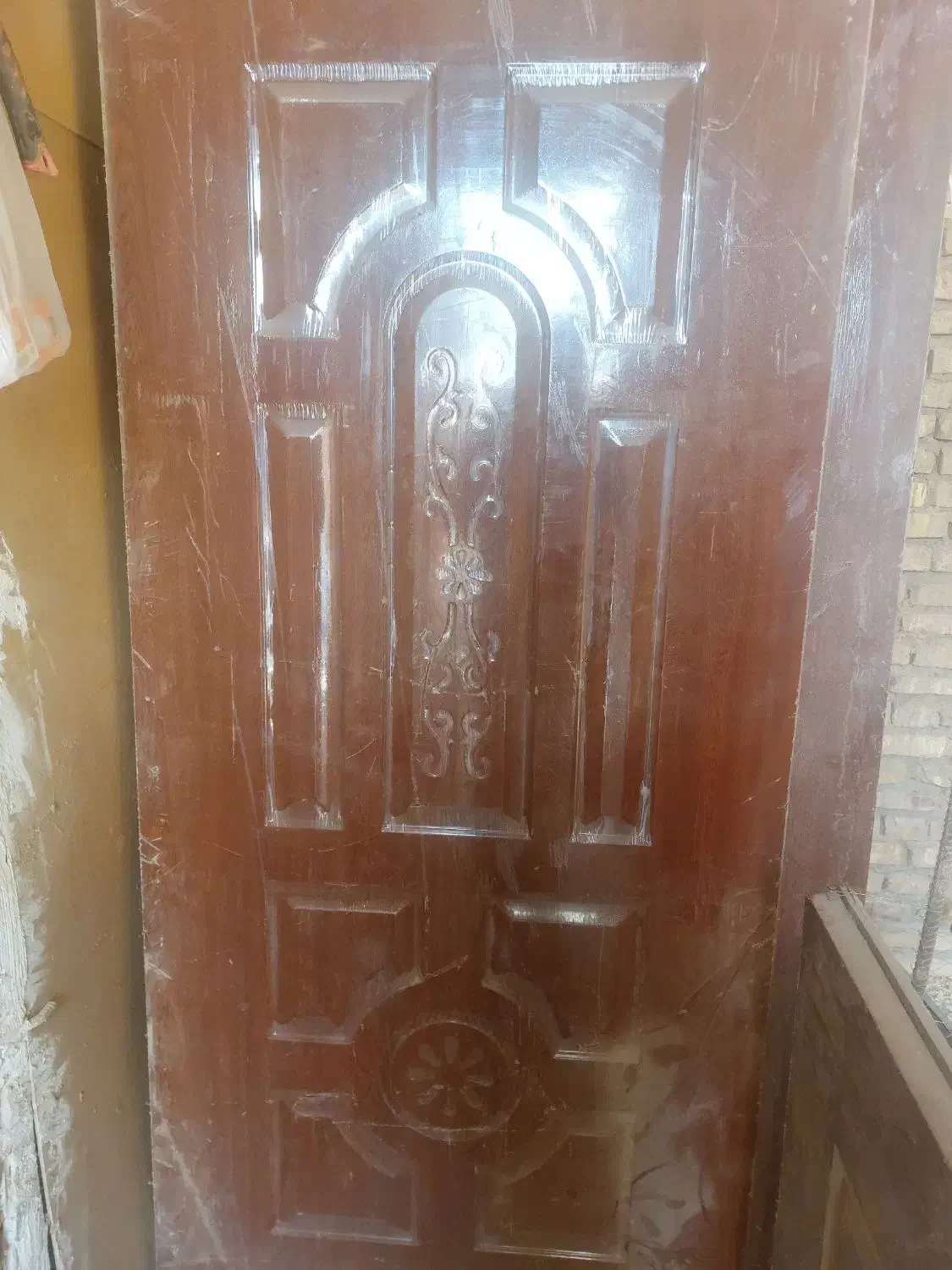 درب چوبی طرح کسری و cnc زیر قیمت|مصالح و تجهیزات ساختمان|میبد, |دیوار