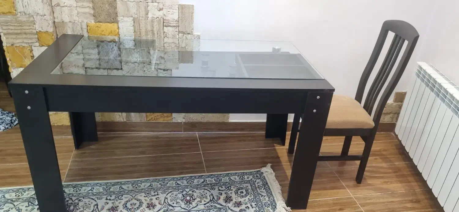 میز نهار خوری تنها شش نفره|میز و صندلی غذاخوری|رشت, ساغری سازان|دیوار