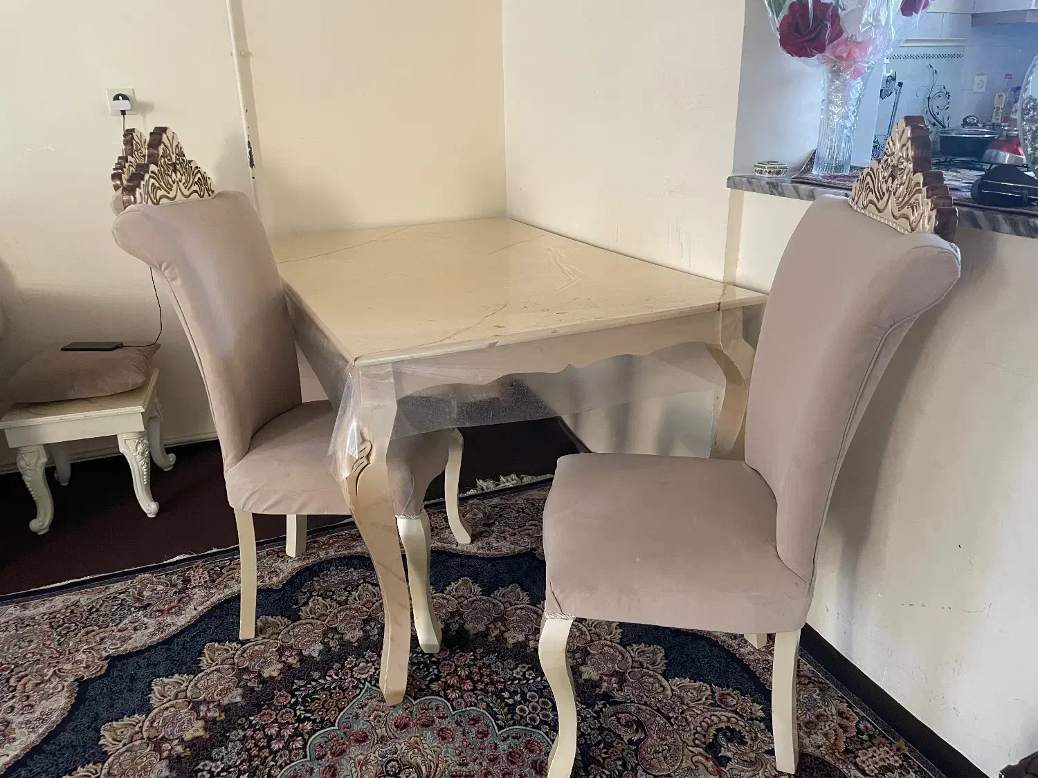 میز غذاخوری ۶ نفری|میز و صندلی غذاخوری|خوی, |دیوار