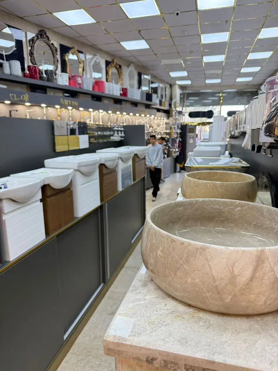 طرح سنگ TARO Mira روشویی کابینتی تولیدی+فرنگی|لوازم سرویس بهداشتی|تهران, یافت آباد جنوبی|دیوار