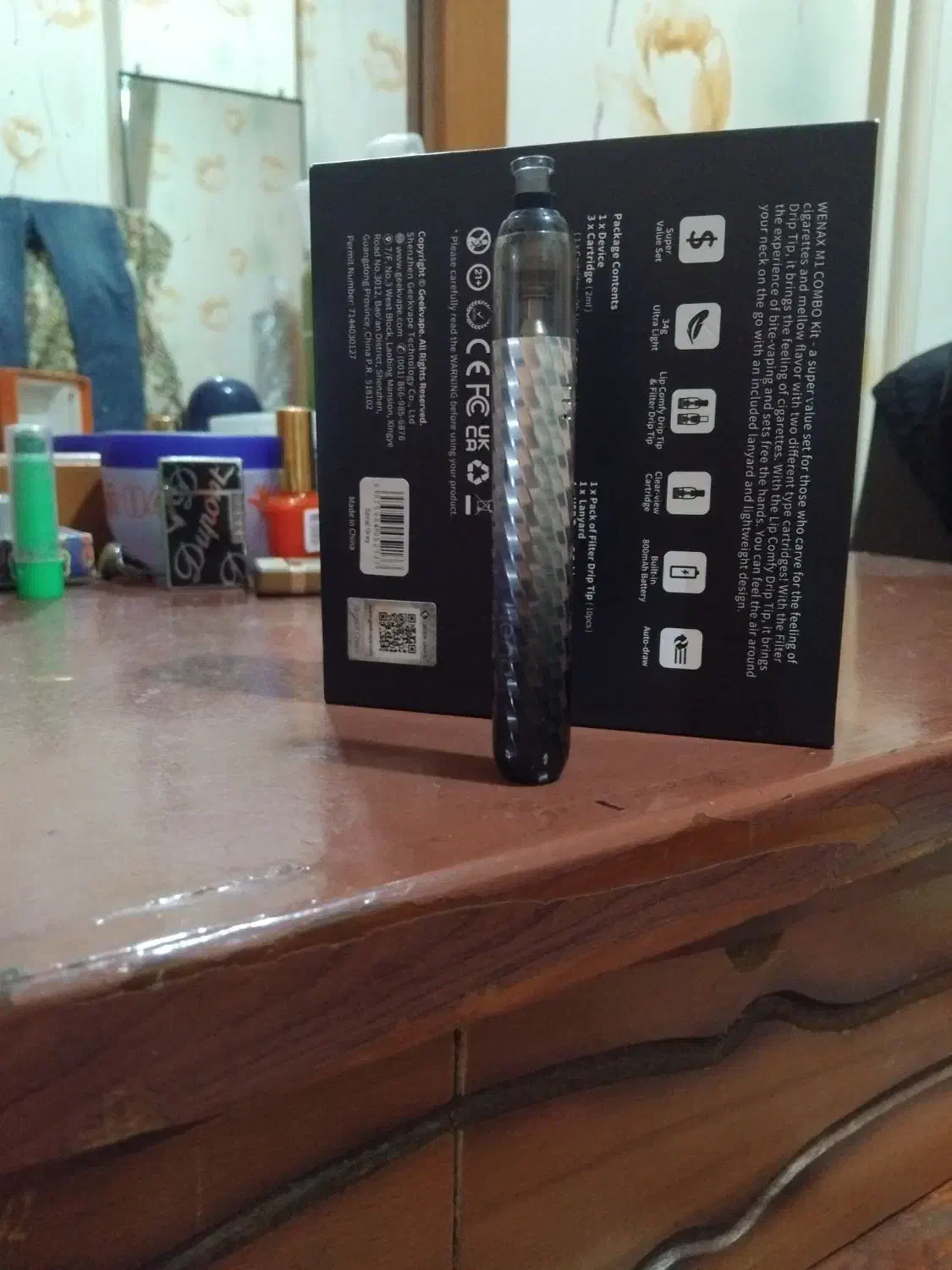 پادGEEk VAPEباطری۸۰۰میلی امپر|زیورآلات و اکسسوری|لاهیجان, خمیر کلایه|دیوار